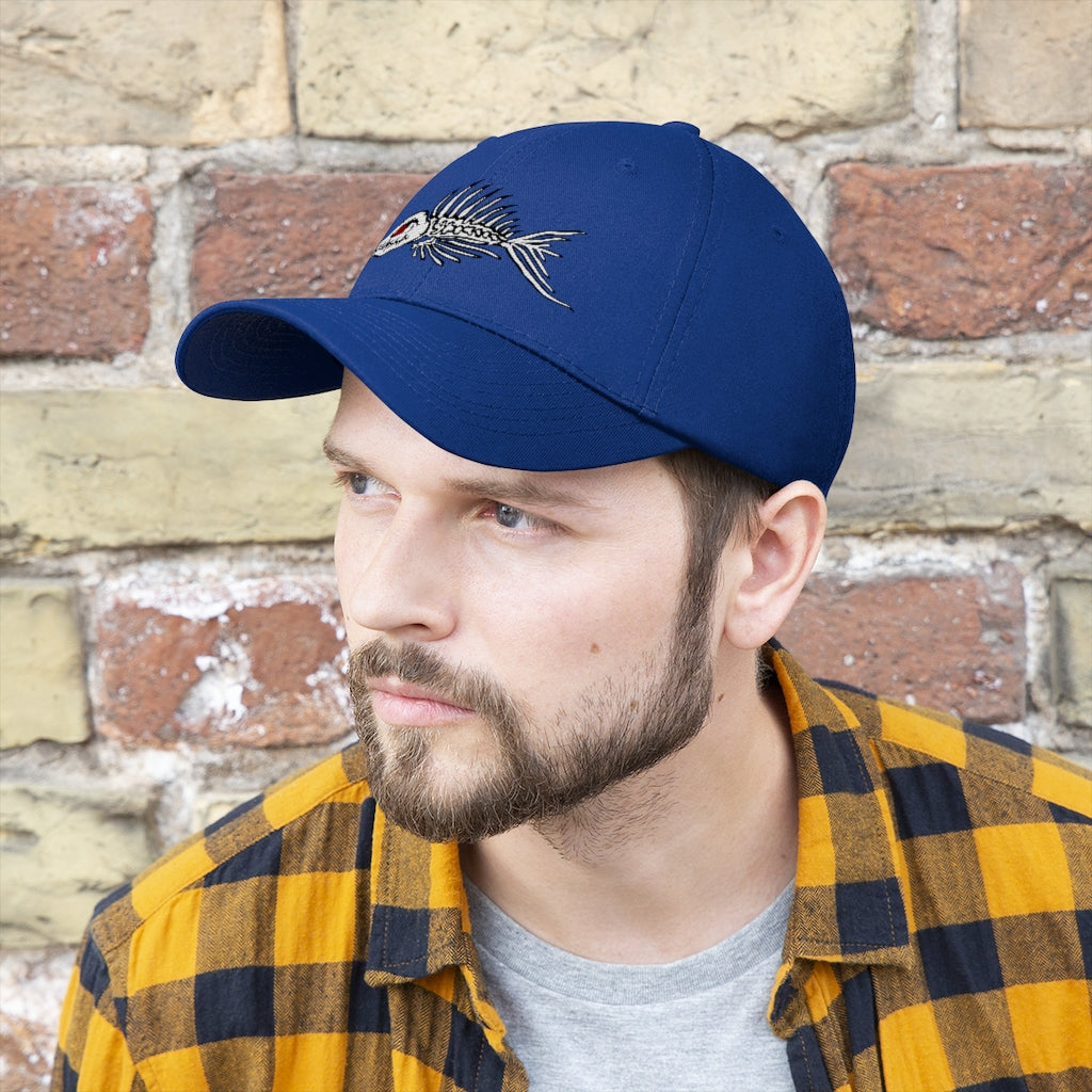 Fish Bone Unisex Twill Hat
