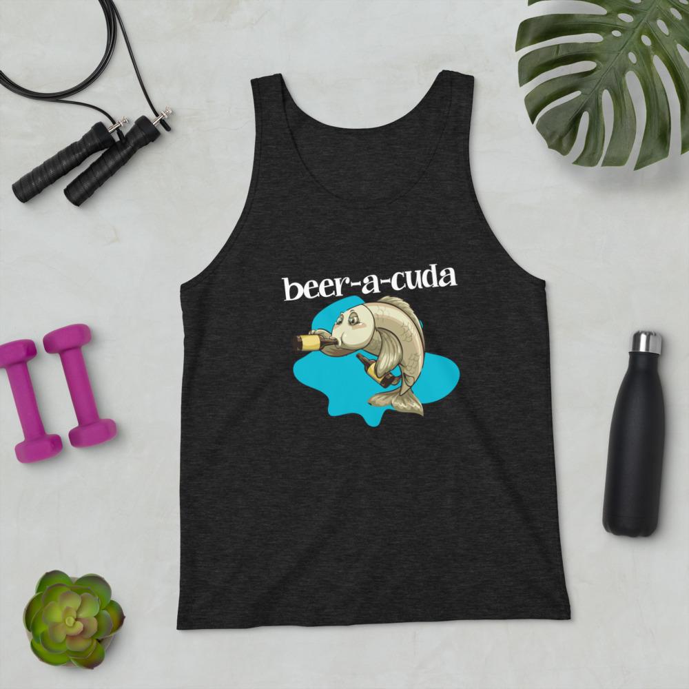 Beer-a-Cuda Unisex Tank Top - Outdoors Thrill