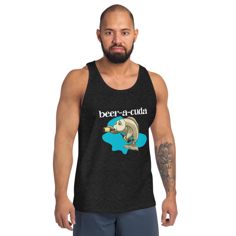 Beer-a-Cuda Unisex Tank Top - Outdoors Thrill