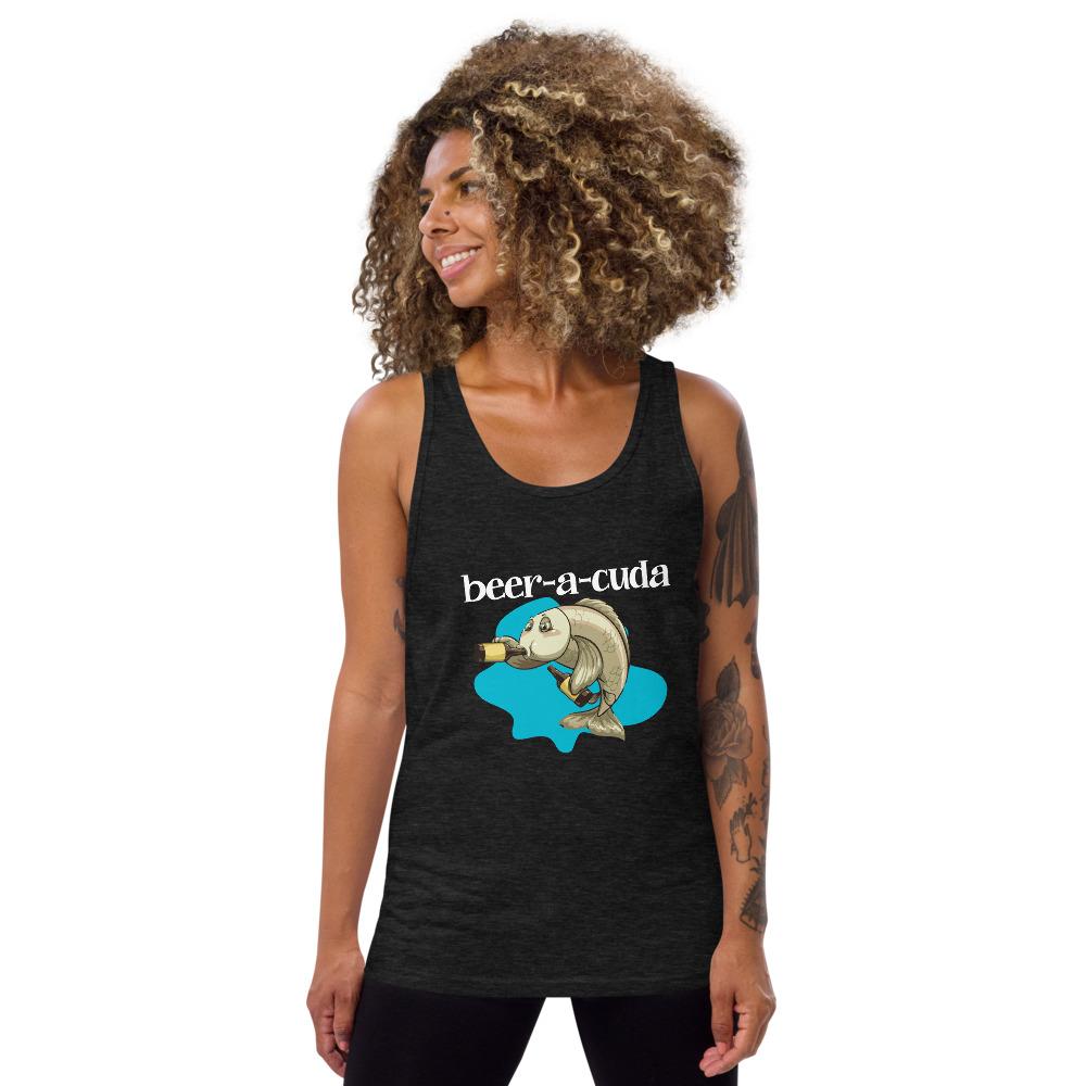 Beer-a-Cuda Unisex Tank Top - Outdoors Thrill