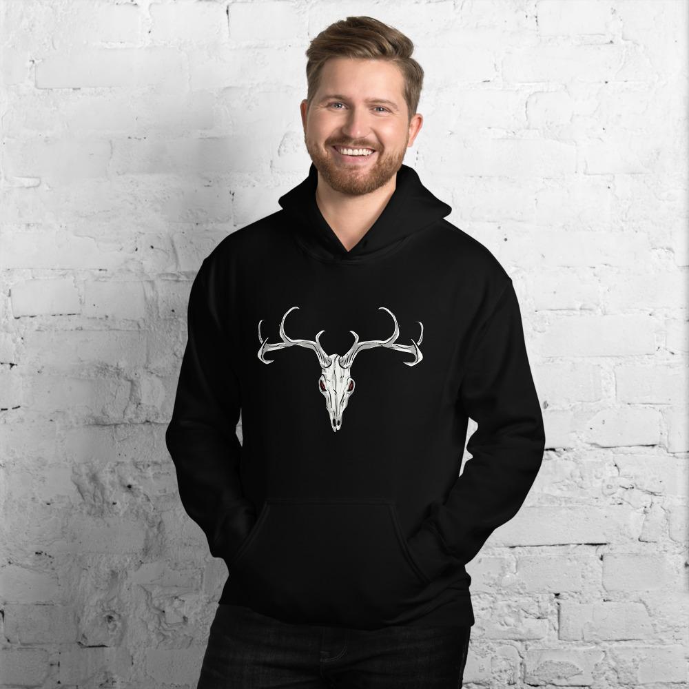Deer Skull Unisex Hoodie - Outdoors Thrill