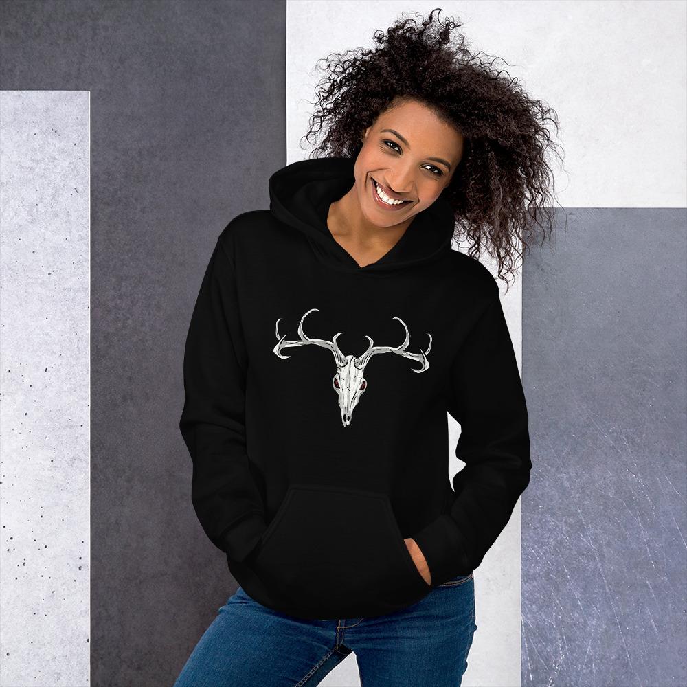 Deer Skull Unisex Hoodie - Outdoors Thrill