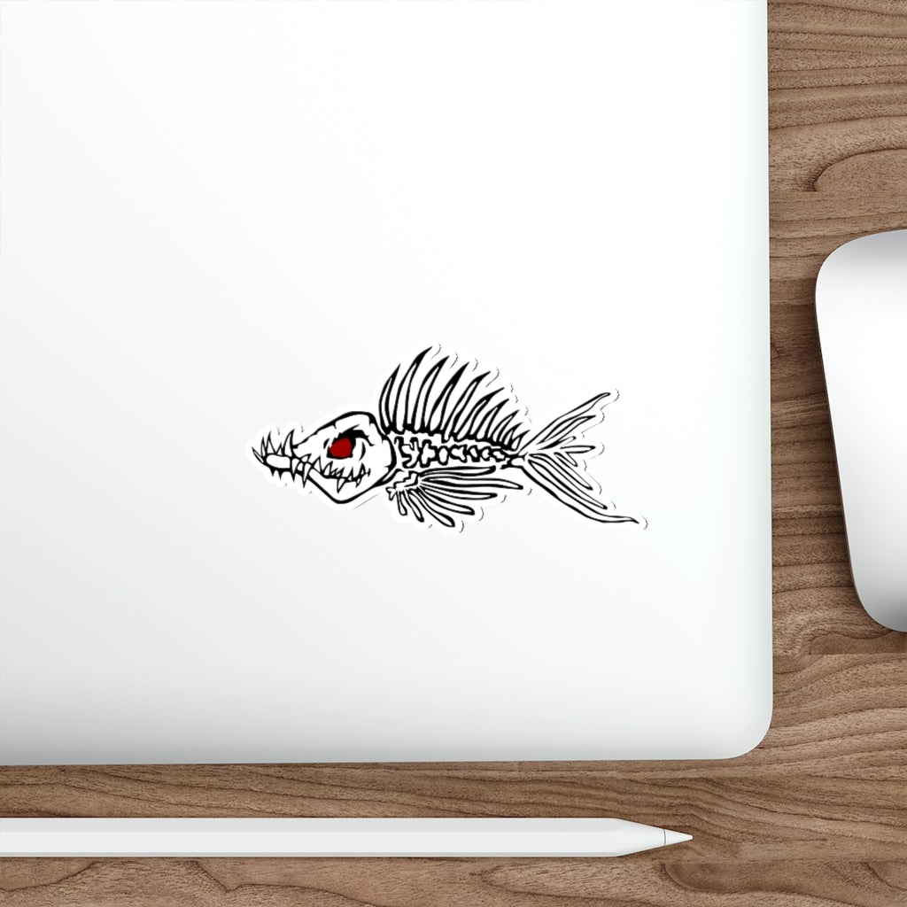 Fish Bone Die-Cut Stickers - Outdoors Thrill