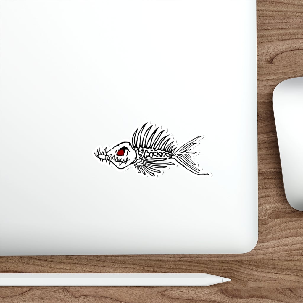 Fish Bone Die-Cut Stickers - Outdoors Thrill