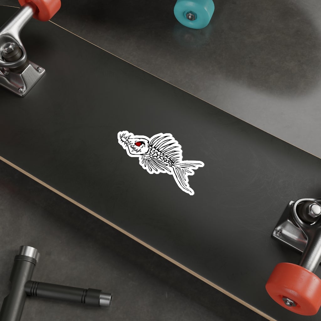 Fish Bone Die-Cut Stickers - Outdoors Thrill