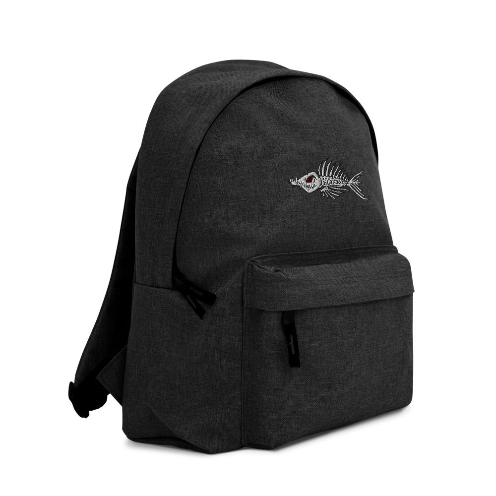 Fish Bone Embroidered Backpack - Outdoors Thrill
