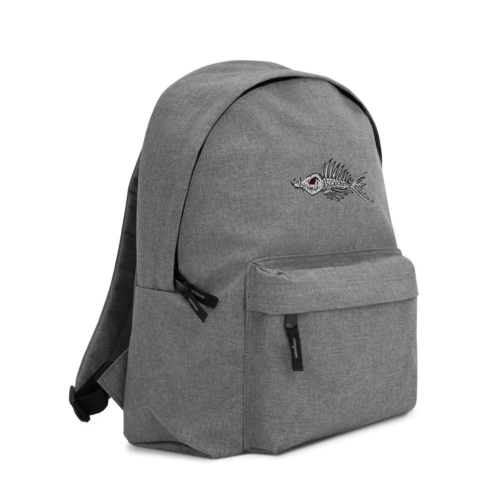Fish Bone Embroidered Backpack - Outdoors Thrill