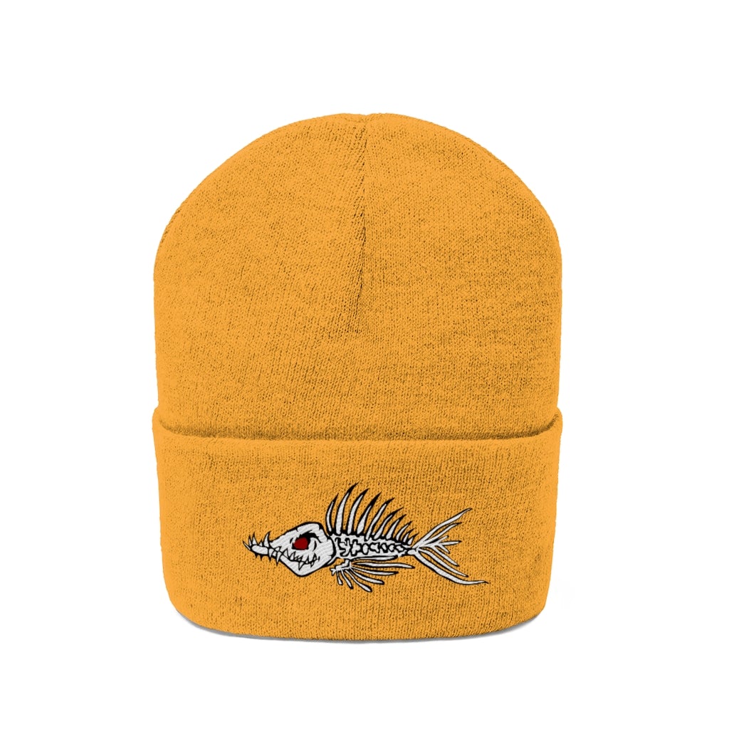 Fish Bone Knit Beanie - Printify - Outdoors Thrill