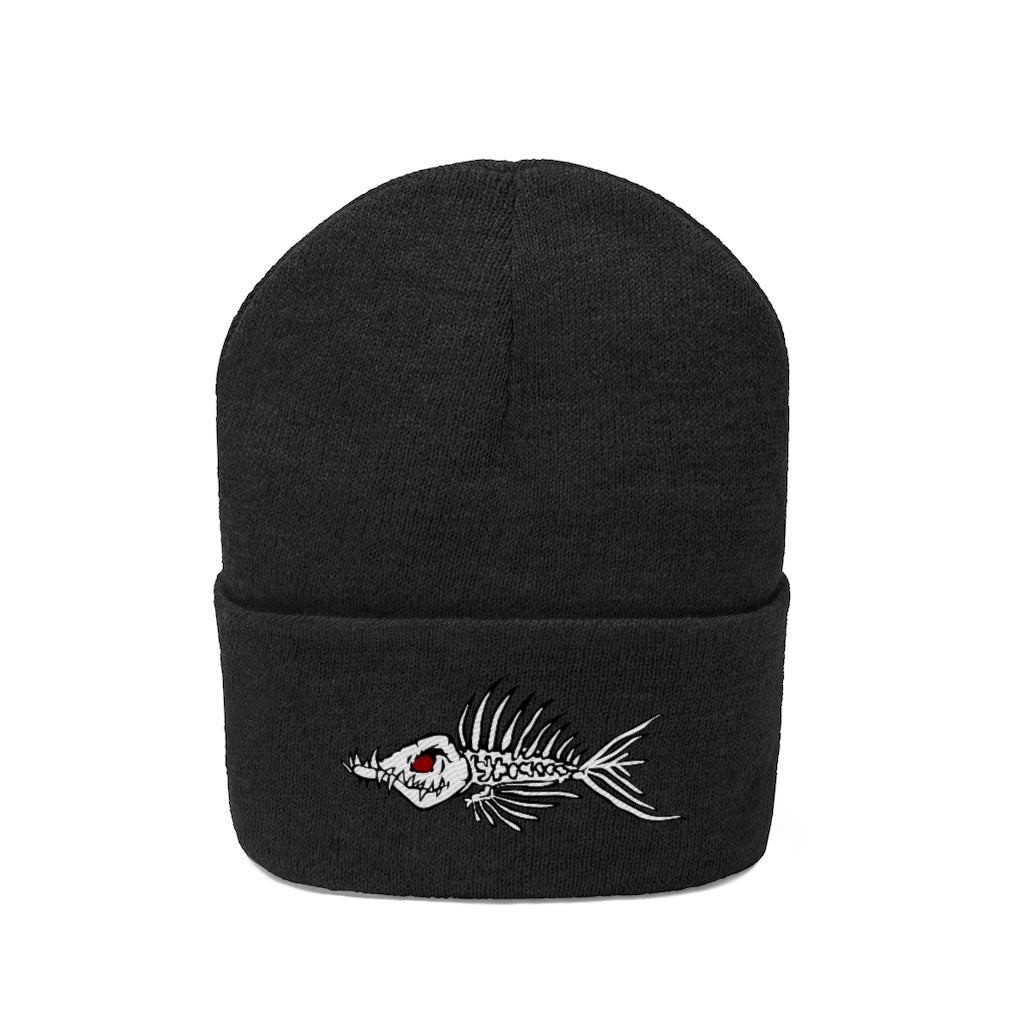 Fish Bone Knit Beanie - Printify - Outdoors Thrill