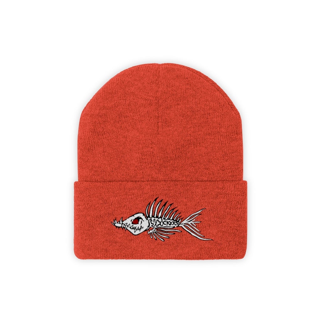 Fish Bone Knit Beanie - Printify - Outdoors Thrill