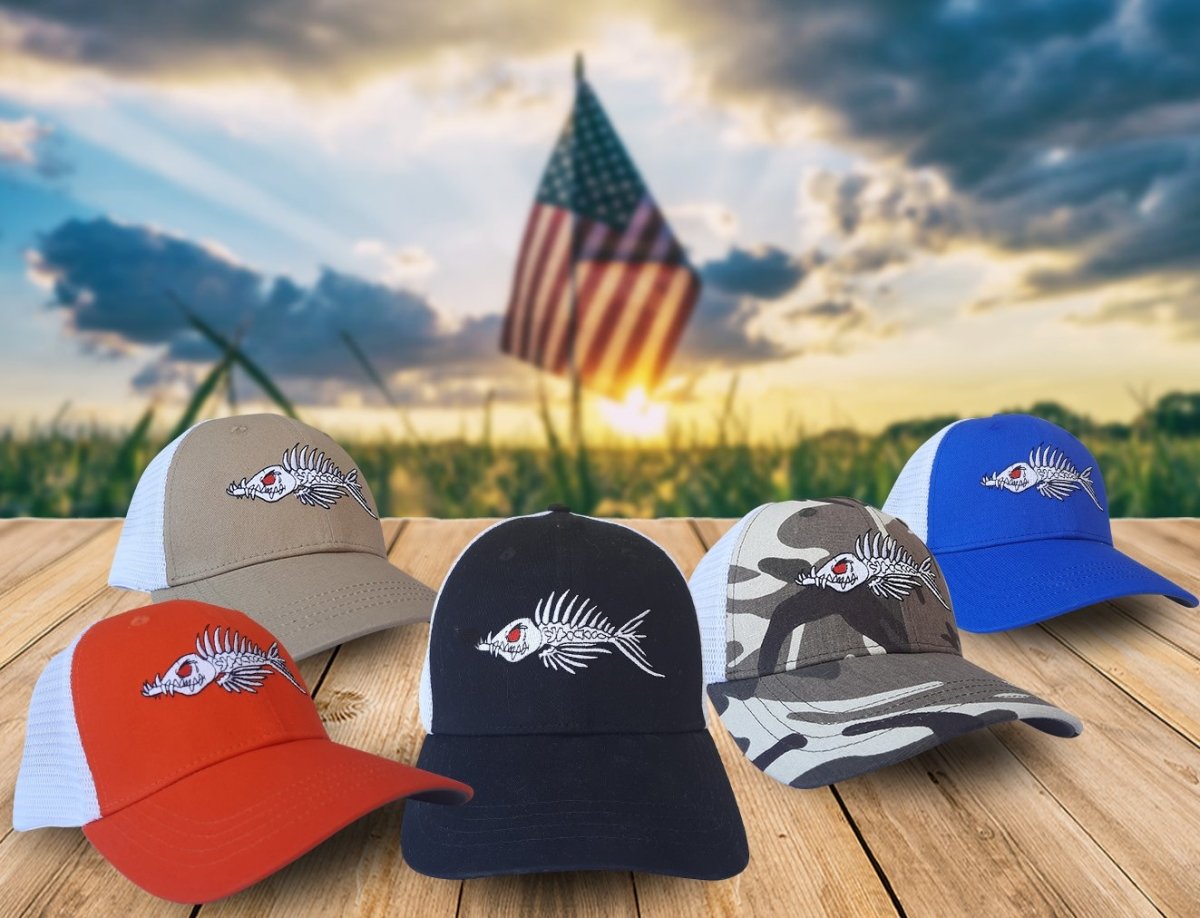 Fish Bone Mesh Hat - Outdoors Thrill