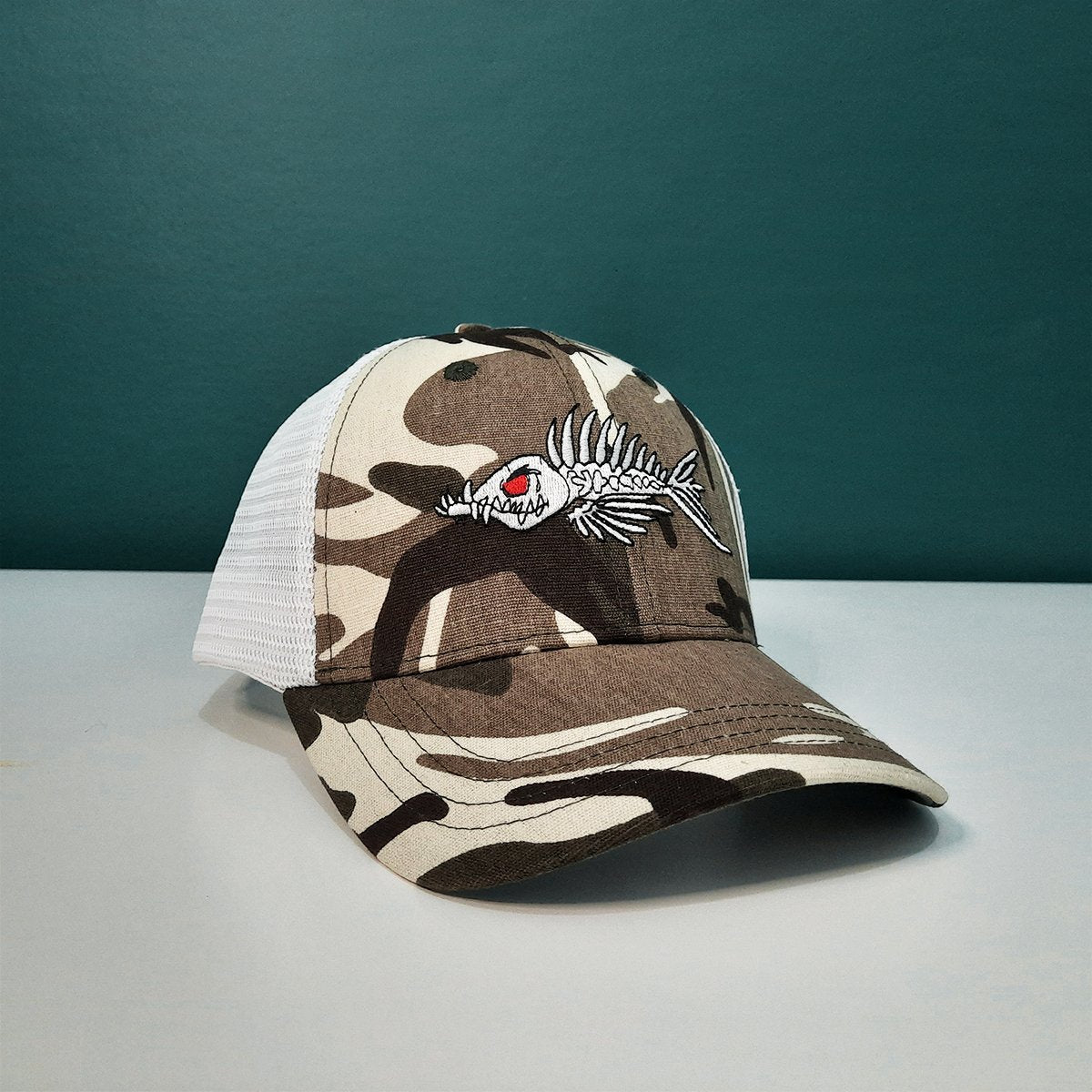 Fish Bone Mesh Hat - Outdoors Thrill