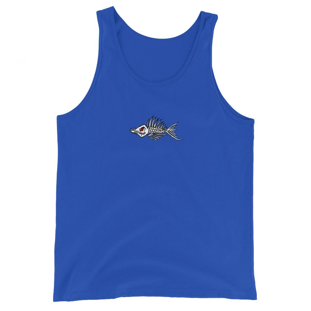 Fish Bone Unisex Tank Top - Outdoors Thrill
