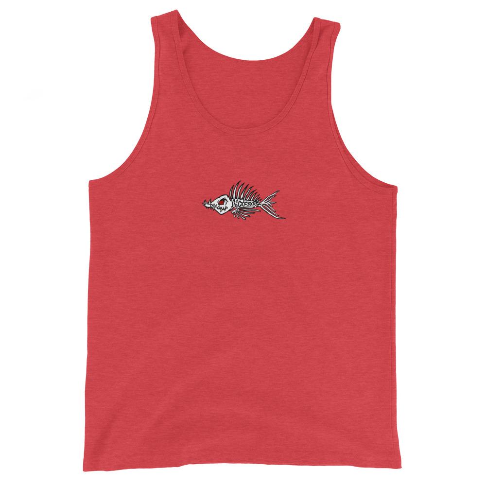 Fish Bone Unisex Tank Top - Outdoors Thrill