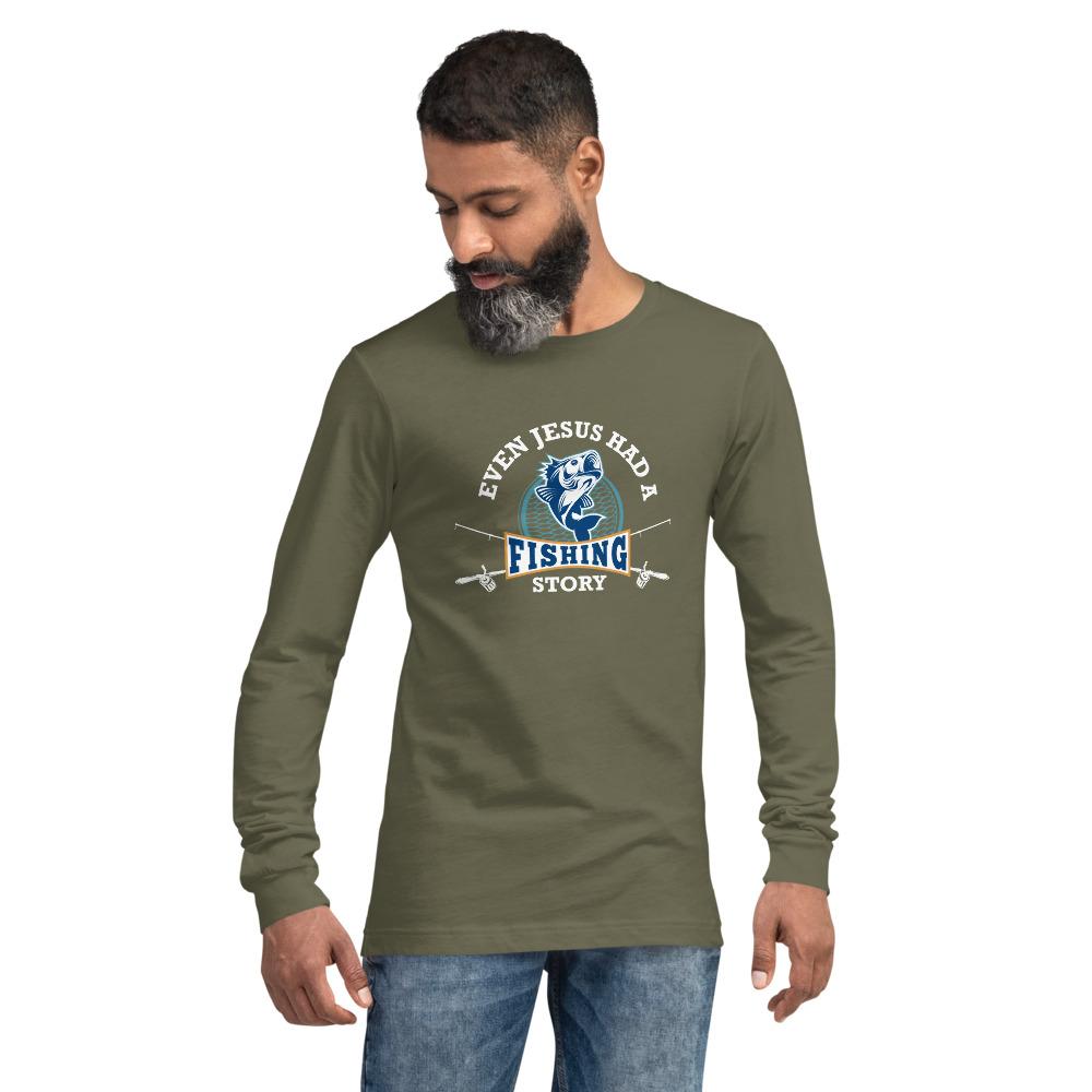 Fish Jesus Unisex Long Sleeve Tee - Outdoors Thrill