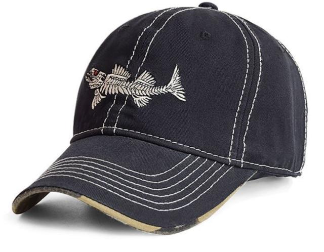 Fishing Hat - Fish logo - Outdoors Thrill