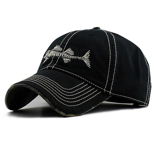Fishing Hat - Fish logo - Outdoors Thrill