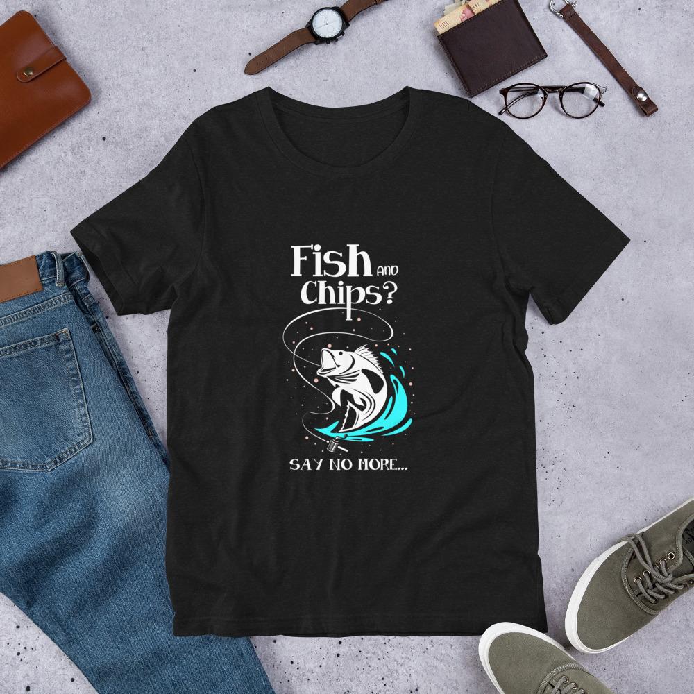 Fishy Chips Unisex T-Shirt - Outdoors Thrill