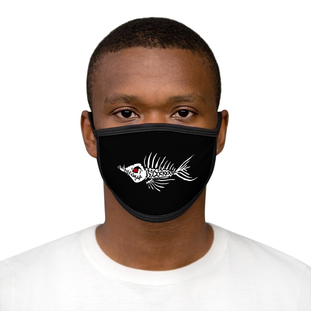 Mixed-Fabric Fish Bone Face Mask - Outdoors Thrill