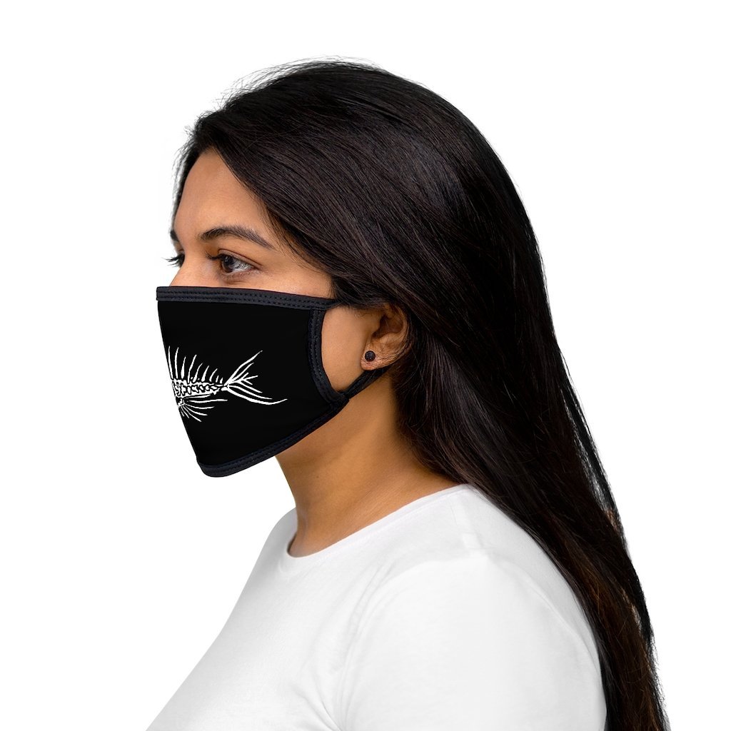 Mixed-Fabric Fish Bone Face Mask - Outdoors Thrill