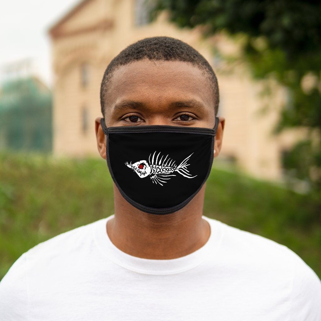 Mixed-Fabric Fish Bone Face Mask - Outdoors Thrill