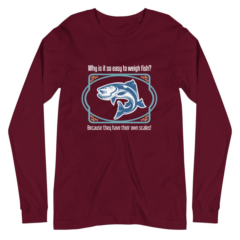 Scaling Fish Unisex Long Sleeve Tee - Outdoors Thrill