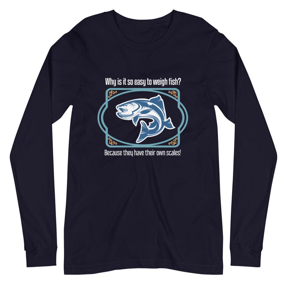 Scaling Fish Unisex Long Sleeve Tee - Outdoors Thrill