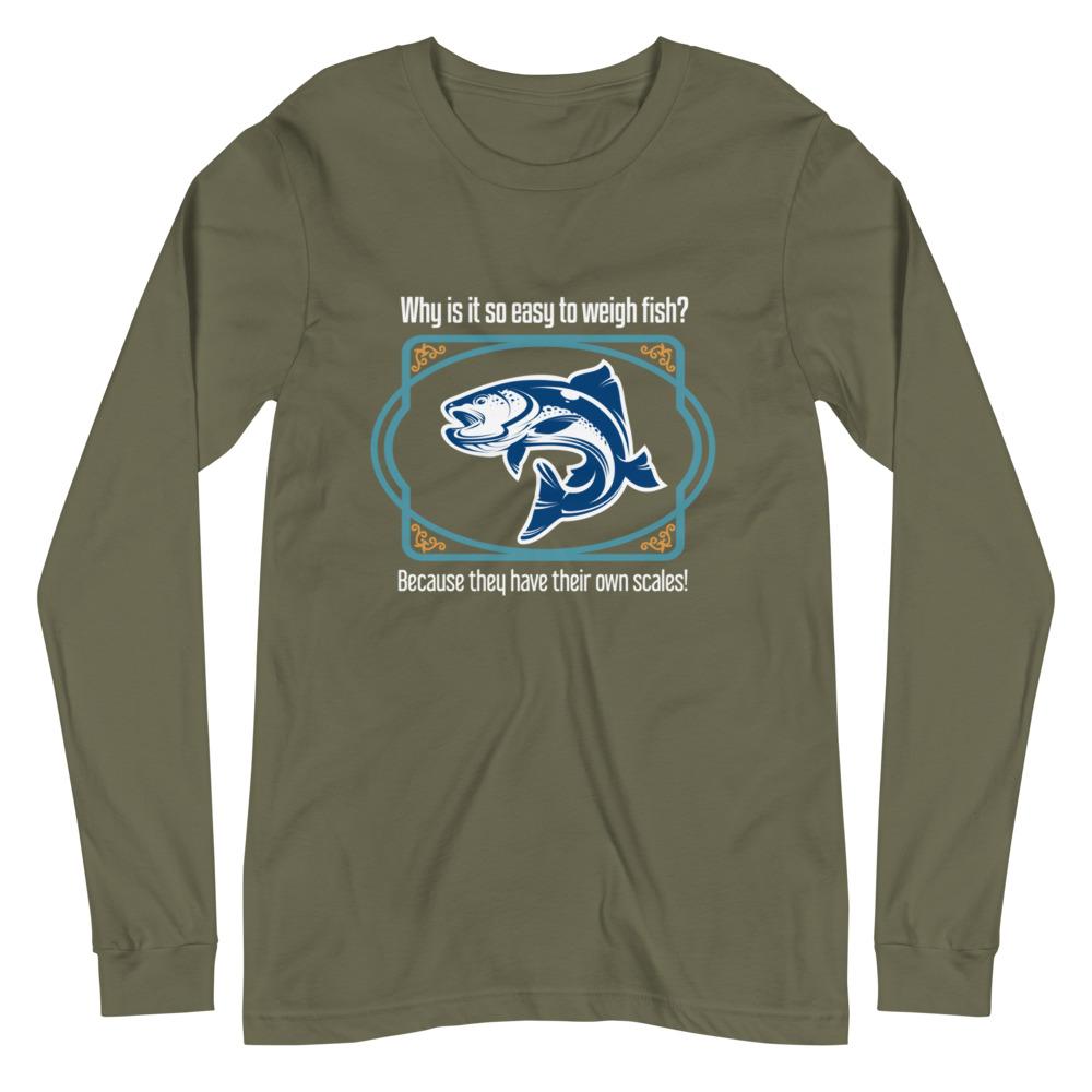 Scaling Fish Unisex Long Sleeve Tee - Outdoors Thrill
