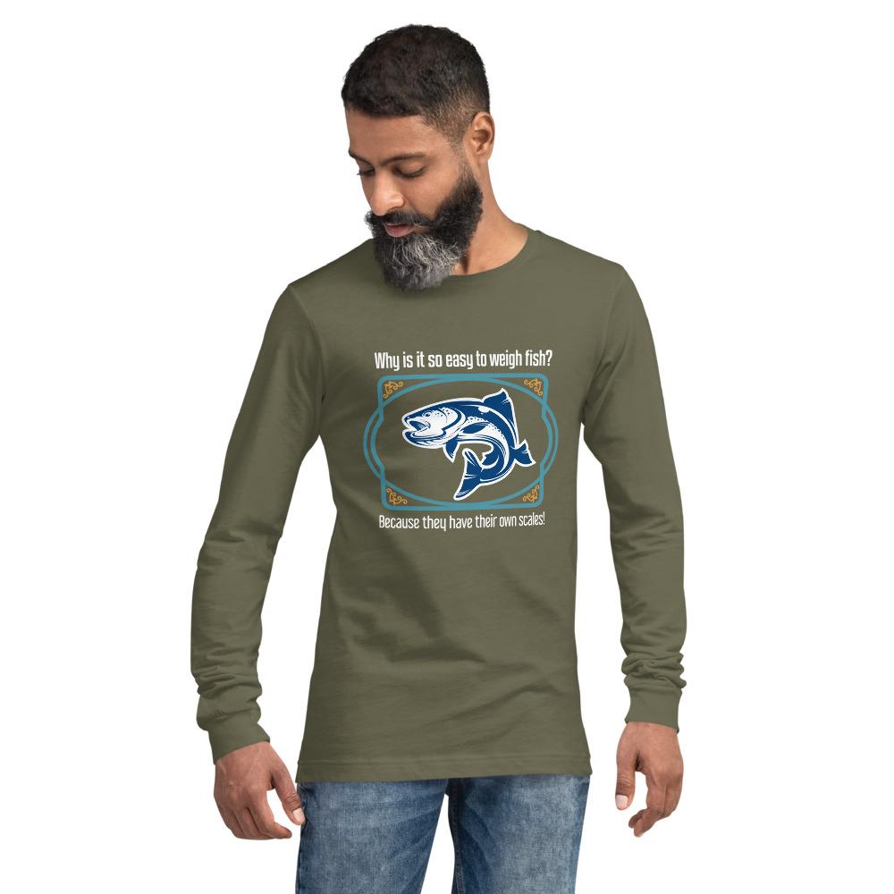 Scaling Fish Unisex Long Sleeve Tee - Outdoors Thrill