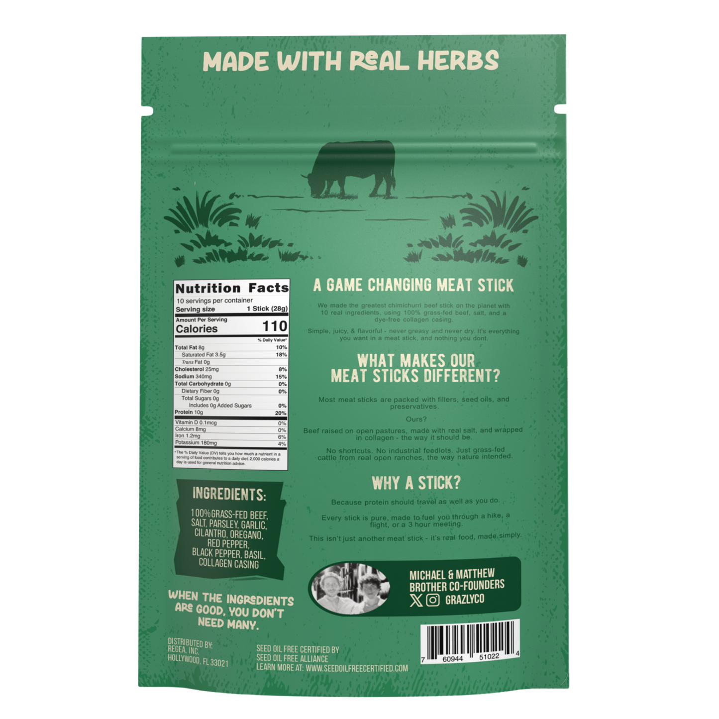 Chimichurri Beef Meat Sticks