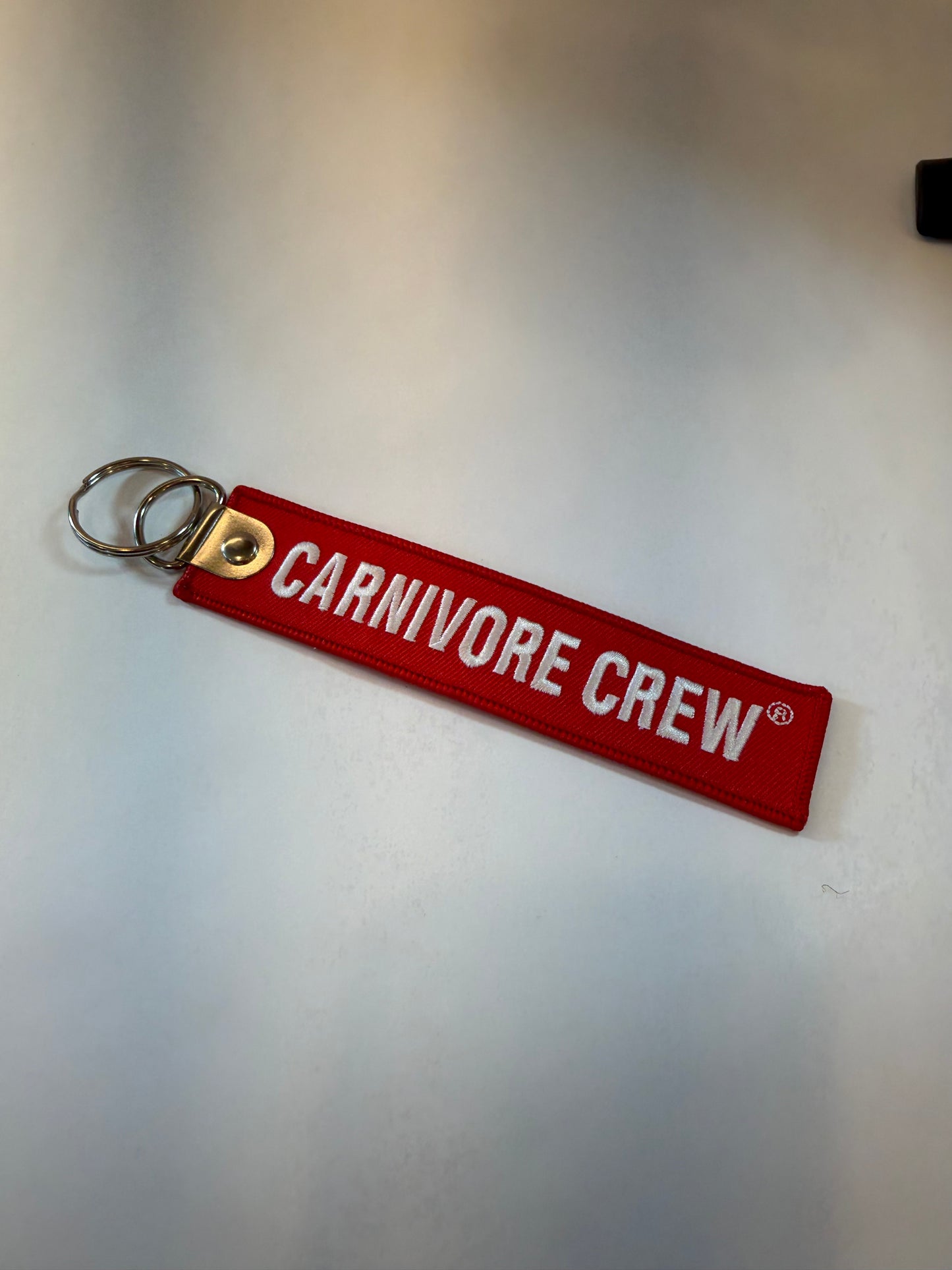 Embroidery Carnivore Crew Key Chain