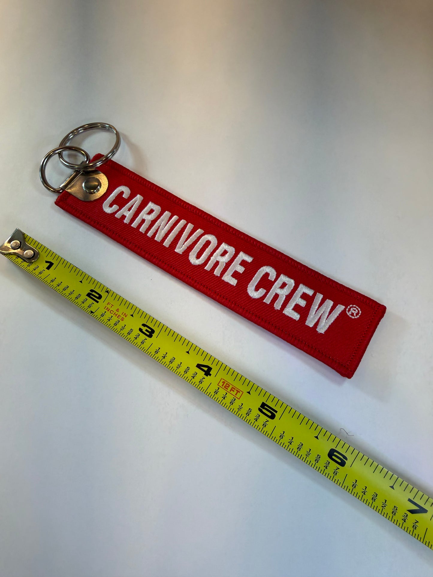 Embroidery Carnivore Crew Key Chain