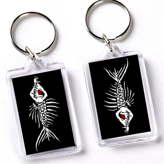 Fish Bone Keychain