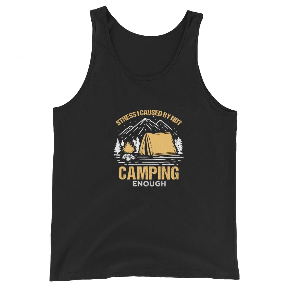 Camping Stress Unisex Tank Top - Outdoors Thrill