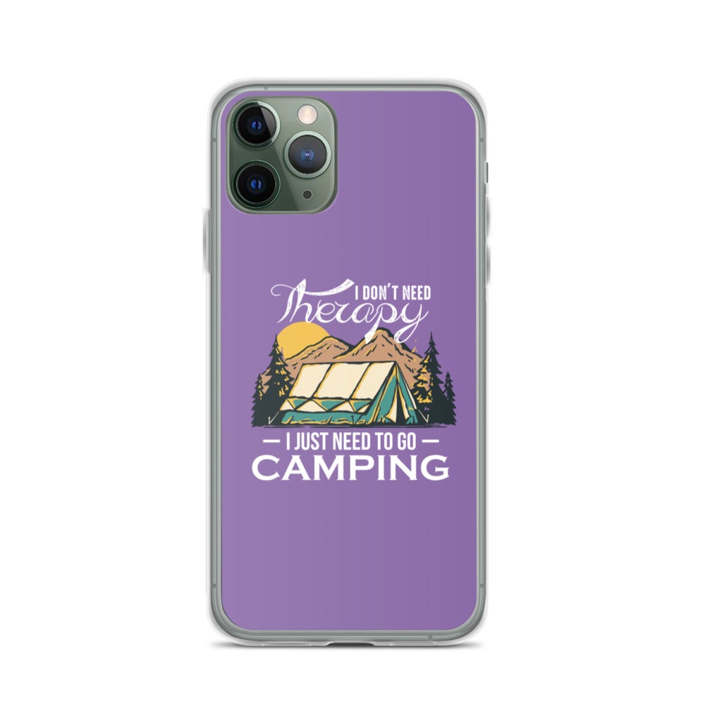 Camping Therapy iPhone Case - Outdoors Thrill