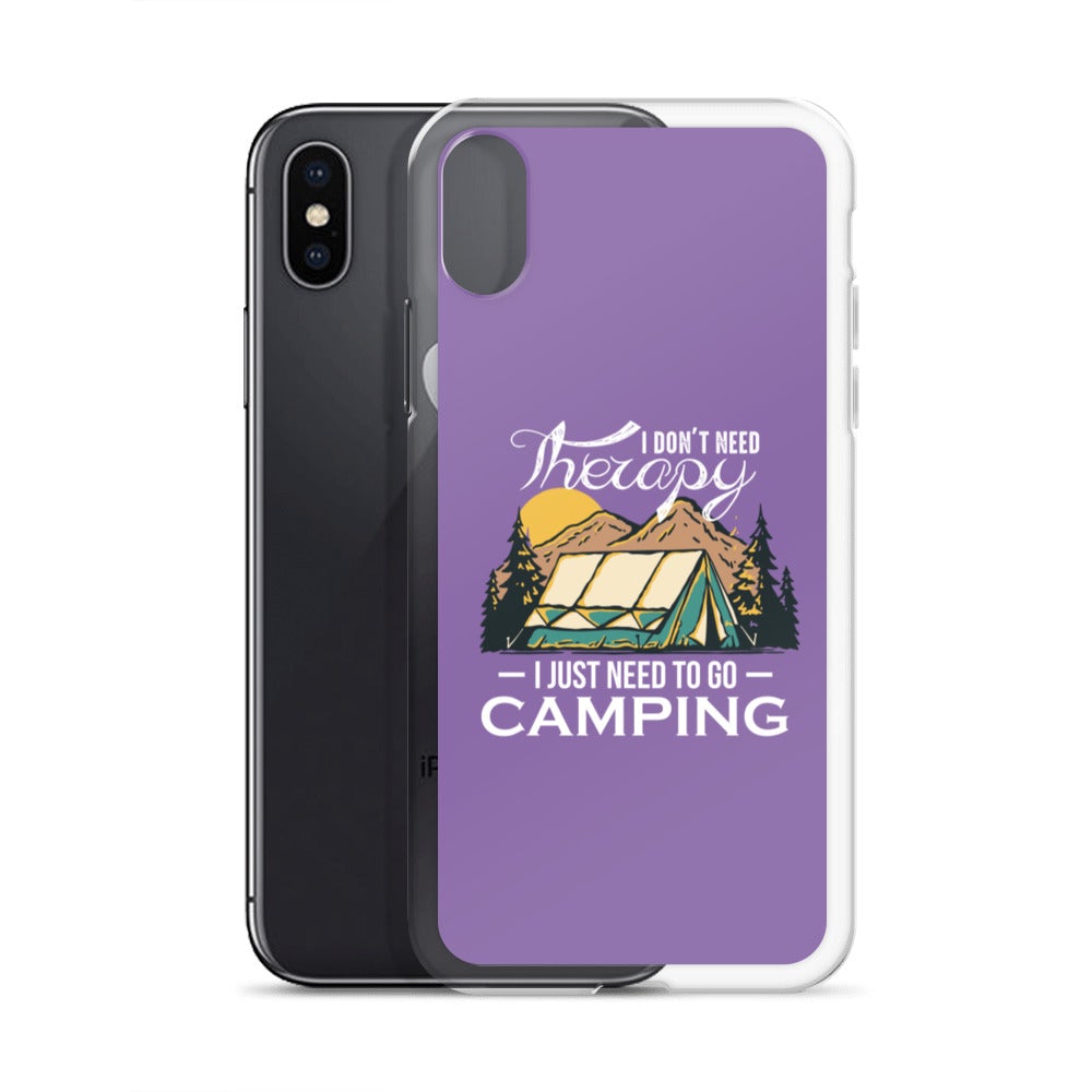 Camping Therapy iPhone Case - Outdoors Thrill