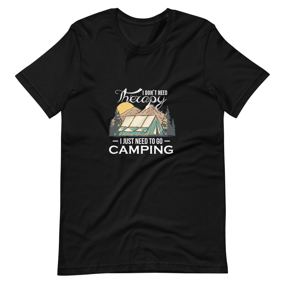 Camping Therapy Unisex T-Shirt - Outdoors Thrill