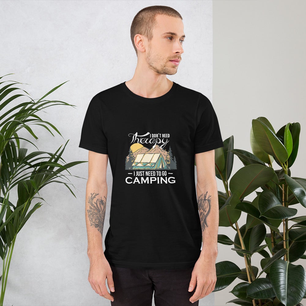 Camping Therapy Unisex T-Shirt - Outdoors Thrill