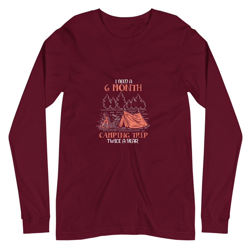 Camping Trip Unisex Long Sleeve Tee - Outdoors Thrill