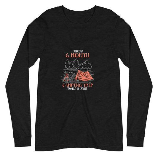 Camping Trip Unisex Long Sleeve Tee - Outdoors Thrill