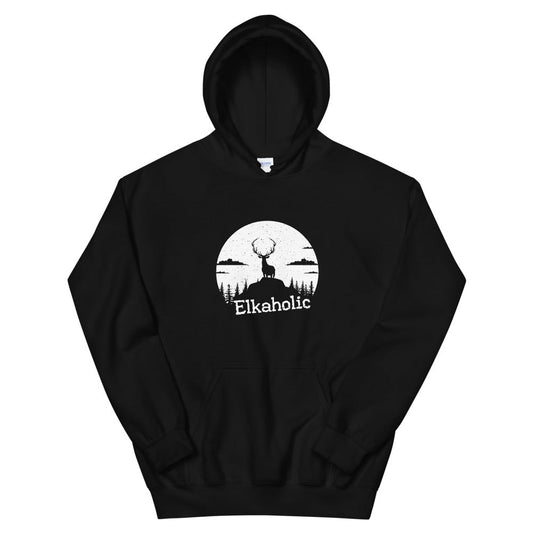 Elkaholic Unisex Hoodie - Outdoors Thrill