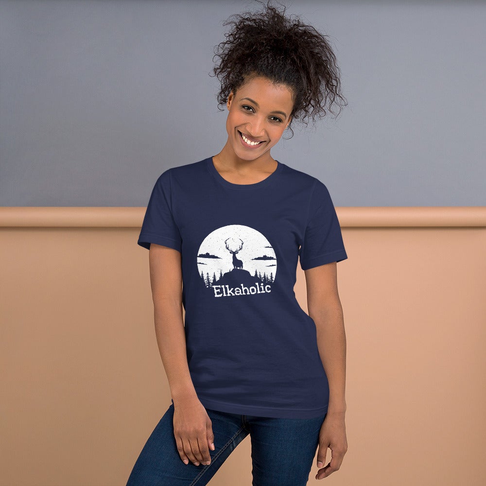 Elkaholic Unisex T-Shirt - Outdoors Thrill