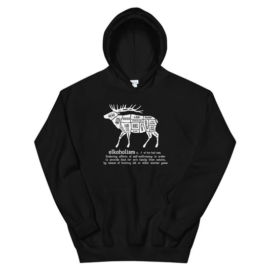 Elkoholism Unisex Hoodie - Outdoors Thrill