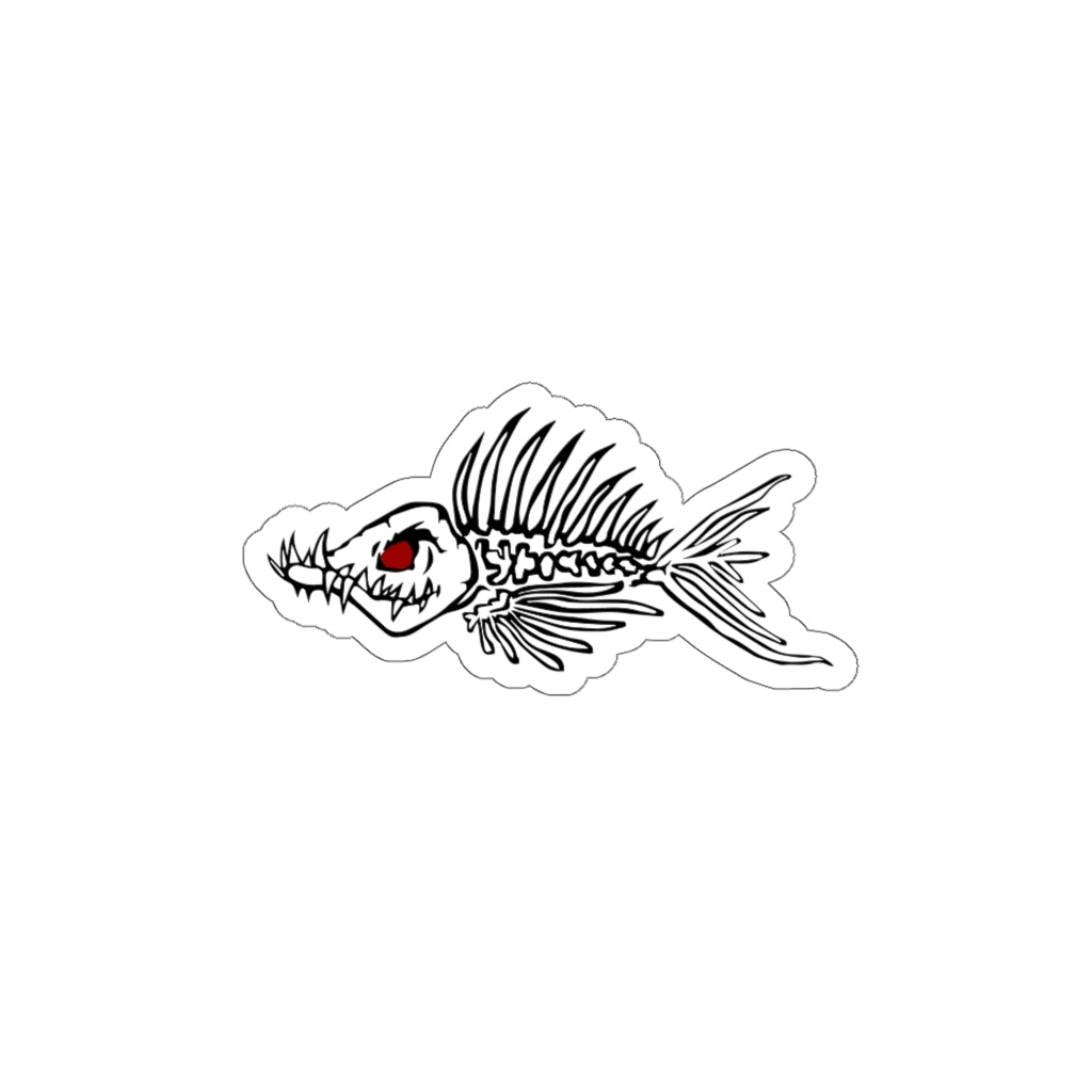 Fish Bone Die-Cut Stickers - Outdoors Thrill