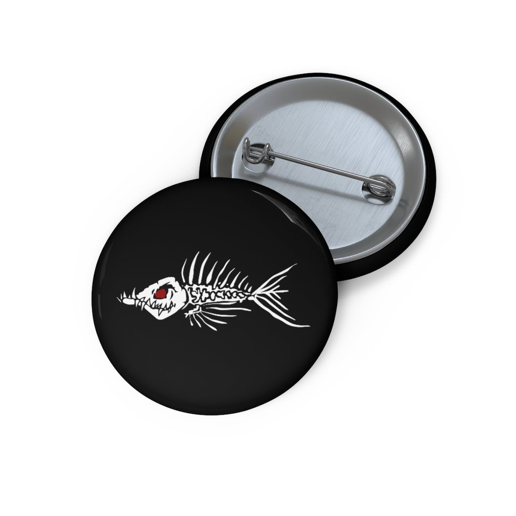 Fish Bone Pin Buttons - Outdoors Thrill
