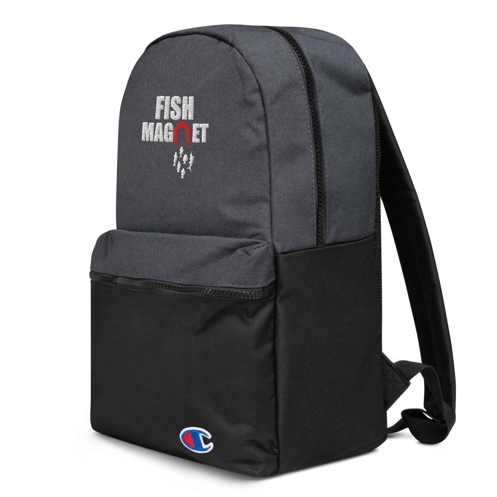Fish Magnet Embroidered Champion Backpack - Outdoors Thrill