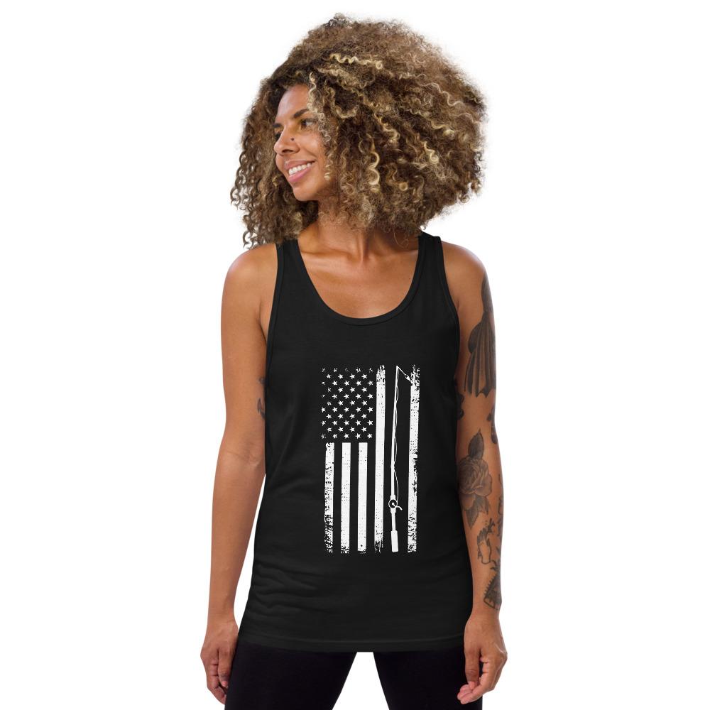 Fishing America Unisex Tank Top - Outdoors Thrill