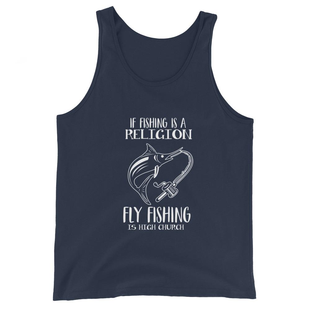 Fishing Church Unisex Tank Top - Outdoors Thrill