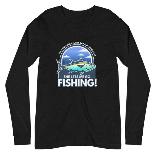Fishing Days Unisex Long Sleeve Tee - Outdoors Thrill