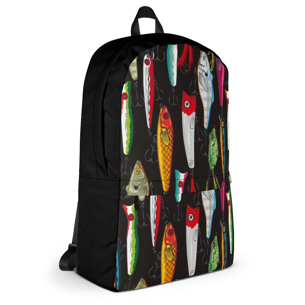 Fishing Lures All over Backpack - Outdoors Thrill